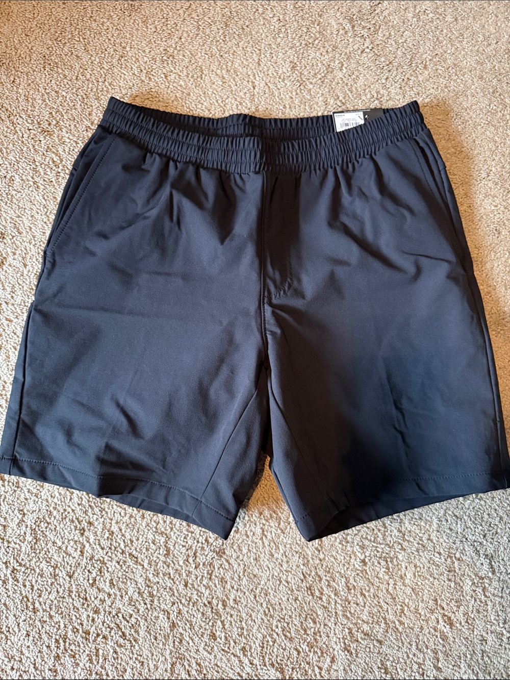 Men's Black Athletic Shorts - Lightweight Performance
